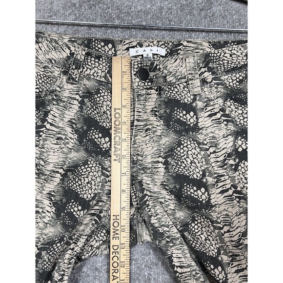 Cabi Diamondback Snakeskin Skinny Jeans Womens Size 8 Stretch Pockets Style‎ 958 - Picture 7 of 9